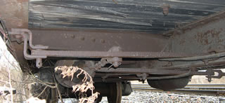 Brake lever that is attached to the cylinder and the brake wheel mechanism.